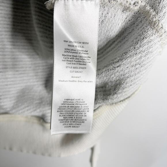 Soft Joie Medium Annora French Terry Sweatshirt Medium Heather Gray Porcelain - Picture 9 of 10